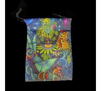 MHADBKH Sac de tarot de 12,7 x 17,8 cm avec cordon de serrage pour Halloween, Noël, fête