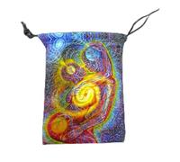 MHADBKH Sac de tarot de 12,7 x 17,8 cm avec cordon de serrage pour Halloween, Noël, fête