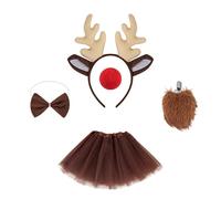 MHADBKH Serre-tête de renne de Noël moderne avec oreilles douces - Accessoire de cheveux confortable pour les fêtes costumées et les événements de vacances