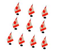 MHADBKH Set of 10 Piece Soccer Event Decorations Table Flags for Themed Parties and Offices Event Ornament Multinational Football Collection