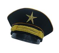 MHADBKH Styles Patrouille Chapeau Doublure anti-transpiration Léger Polyester Policier Chapeau d'officier de bal Événement Cosplay Essentiel Confortable Militaires Styles Chapeau