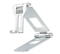 MHADBKH Support de bureau pour téléphone et tablette pour regarder des vidéos en direct, station d'accueil pliable portable, support de téléphone, angle réglable en hauteur