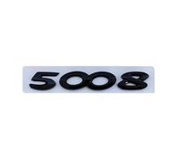 MhaRt yzw6688 Logo 3D ABS chromé Noir 2008 4008 5008 3008, emblème numéro et Lettres, Autocollant Nmapelate, Badge de Coffre de Voiture, Accessoires (Color : 5008 Black)