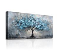 MHARTK66 Tableau Decoration Murale Salon Arbre de Vie Paysage 60x120 cm | style botanique, impression hd, grand format, facile à accrocher, pose simple, chambre, salle à manger, couloir et bureau