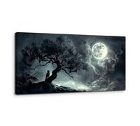 MHARTK66 Tableau Decoration Murale Salon Paysage 50x100 cm | thème végétal, toile, impression hd, facile à accrocher, montage simple, adapté à plusieurs pièces, un bon choix de cadeau