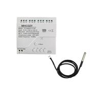 MHCOZY Contrôleur de capteur de température WiFi, moniteur de téléphone et contrôle n'importe où, commutateur de relais 4 canaux 110 V 10 A, compatible avec Tuya App