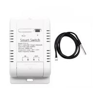 MHCOZY WIFI Temperature Controller Sensor, Tuya app Remote Control 16A Smart Switch with Energy Monitor, Works with Alexa Google