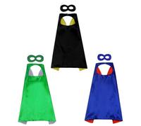 MHDAMAI Costumes de Super Héros,Masque de Cape Capes de Super Héros Habillez-vous de Manteaux pour Les Garçons et Les filles Cosplay Costumes et Enfants Déguisements