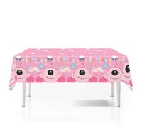 MHDAMAI Nappe Bluey,Nappe de Fête Bluey 108 x 180 cm Nappe en Plastique Jetable Décorations de Table de Gâteau Toile de Fond pour Garçon Filles Fête d'anniversaire Décoration Fournitures