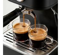 MHDCLY Lot de 2 verres à expresso avec bec verseur et anse - Tasses à expresso en verre résistantes à la chaleur - Verre Barista Shot pour machine à café - Idéal pour Ristretto & Doppio