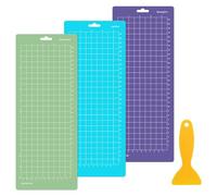 MHDUYEG 3 Pièces Tapis de Découpe Pour Cricut Joy, Tapis de Coupe Adhésifs de Rechange 30,5 X 11,4 cm (4,5 X 12 Pouce) Tapis de Découpe de Rechange Antidérapant (Standardgrip Lightgrip Stronggrip)