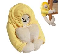 MHDUYEG Jouet en Peluche Banana Man, 36 cm Banane en Peluche pour Hommes, Jouet Anti-Stress en Peluche Banane, Cadeau d'anniversaire, Cadeau De NoëL