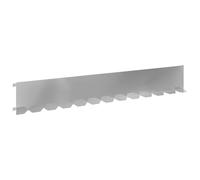 Mhdvray 10x Bordure de Jardin Flexible Acier Thermolaqué 102x15 cm Argent | Délimitation élégante pour parterres et pelouse. Acier résistant adaptable aux allées droites ou courbes de votre jardin.