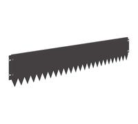 Mhdvray Bordure de Jardin en Acier Noir 103 x 20 cm, Lot de 20 Pcs | Délimitation élégante et flexible pour votre jardin, vos allées ou parterres de fleurs avec des bordures en acier résistant.