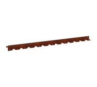 Mhdvray Bordure de Jardin Flexible Acier Rouillé 102x4 cm Set de 20 | Délimitation élégante pour parterre et allée de potager. Profil mince modulable résistant aux intempéries.