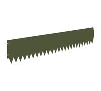 Mhdvray Bordure de Jardin Flexible en Acier 103 x 20 cm Vert Olive 10 Pcs | Séparation claire pour parterre et allée extérieure. Acier thermolaqué résistant au climat, bordure flexible 103x20 cm.