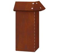 Mhdvray Clôture à Escargots en Acier Rouillé 13,5x13,5x25 cm | Barrière mécanique de protection pour salades et parterres en potager, terrasse extérieure au style rustique.