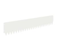 Mhdvray Lot de 20 Bordures de Pelouse en Acier Blanc 103 x 20 cm | Idéal pour délimiter les allées et parterres dans le jardin. Sa conception flexible permet de créer des formes variées.