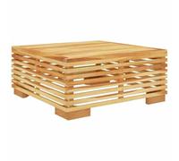Mhdvray Table Basse de Jardin 69,5x69,5x31 cm Teck Massif | Conception modulable en bois de teck résistant pour terrasse, balcon ou salon d'extérieur. Finition naturelle élégante.