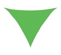 Mhdvray Voile d'Ombrage Triangulaire 2,5x2,5x3,5 m Vert Clair PEHD | Toile de protection solaire respirante pour jardin et balcon, bloque 90% des UV, toile micro-perforée perméable.