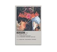 MHEGSNGA BERSERK - Poster vintage - Couverture artistique - Décoration de chambre à coucher - Affiches sur toile pour chambre à coucher - 40 x 60 cm - Sans cadre