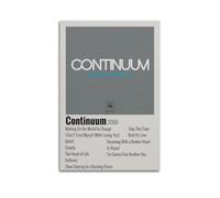 MHEGSNGA Continuum - Poster John Mayer - Couverture artistique vintage pour décoration de chambre à coucher, décoration de chambre à coucher, sans cadre, 20 x 30 cm