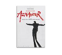 MHEGSNGA Monsieur Aznavour Poster vintage art couverture décorative esthétique sur toile pour chambre à coucher 60 x 90 cm Sans cadre