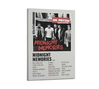 MHEGSNGA One Direction - Midnight Memories Poster vintage - Décoration de chambre à coucher - Affiches sur toile pour chambre à coucher - 40 x 60 cm - Style cadre