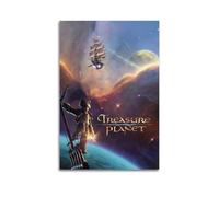 MHEGSNGA Poster de planète au trésor - Impression sur toile vintage - Décoration de chambre à coucher - 40 x 60 cm - Sans cadre