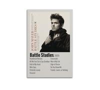 MHEGSNGA Poster d'études de bataille John Mayer - Couverture d'art vintage - Décoration de chambre à coucher - Affiches sur toile pour chambre à coucher - 30 x 45 cm - Style sans cadre