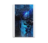 MHEGSNGA Poster Godzilla In Godzilla X Kong - Décoration artistique vintage - Décoration de chambre à coucher - Affiches sur toile pour chambre à coucher - 20 x 30 cm - Sans cadre