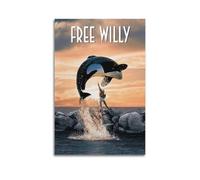 MHEGSNGA Poster Willy gratuit - Couverture d'art vintage - Décoration de chambre à coucher - Affiches sur toile pour chambre à coucher - 30 x 45 cm - Sans cadre