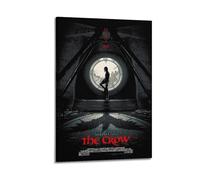 MHEGSNGA The Crow Poster sur toile vintage pour décoration de chambre à coucher, 60 x 90 cm, style cadre