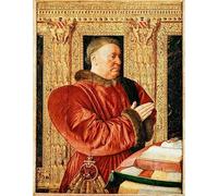 MHFFDYIV De Célèbres Tableaux Peinture Abstraite Imprimé sur Toile Portrait du ministre de la Justice de France Guillaume Jouvenel Des Ursins par Jean Fouquet Photo d'Art d'Affiche 60x90cm