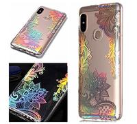 MHHQ Coque pour Xiaomi Redmi Note 5 Pro, Silicone Housse Téléphone Couverture Glitter Sparkle avec Laser Ultra Mince Crystal Soft Skin Extra Slim TPU Case Cover Étui pour Xiaomi Redmi Note 5 Pro -9