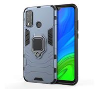 MHHQ pour Huawei P Smart 2020 Coque, 2 en 1 Armour Style Robuste Hybrides Double Couche Armure Defender TPU + PC Case Cover avec Support Magnétique Car Mount pour Huawei P Smart 2020 -Black Plus Gray