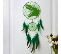 MHJY Attrape-rêves pour enfants, attrape-rêves mignon avec dinosaure purement grand fait à la main, accessoires de chambre à coucher, décorations de fête pour filles et garçons à suspendre au mur