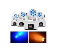 MHL74 - 4 x Lyres Wash 7x LED RGBW 10W - Blanc