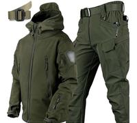 MHNFGDSE Hommes Tactique Uniformes Militaire Étanche Armée Combat Costume Ensembles Camouflage Softshell Veste Pantalon Chasse Vêtements ACU Treillis Militaire Hunting Clothing Homme,D,XXL