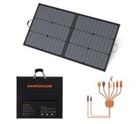 MHPOWOS Panneau Solaire 110W 20V Monocristallin IP65 Panneau Solaire Portable Pour VR, Camping-car, Marine，Pêche hors réseau