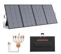 MHPOWOS Panneau solaire pliable de 400 W, panneau solaire portable avec support réglable, câble 7 en 1 et étanche IP67 pour camping en plein air, station d'alimentation portable, camping-car