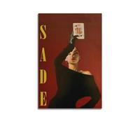 MHSSGHG Sade Poster mural décoratif sur toile pour chambre à coucher, salon, 50 x 75 cm, style sans cadre