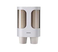 MHTECH Dispenser di Bicchieri di Carta, portabicchieri di Carta, scatola portabicchieri di Carta, portabicchieri di Carta USA e Getta, Porta Acqua Potabile (Bianca)