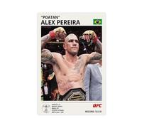 MHTHFD Alex Pereira Impression sur toile personnalisée UFC pour chambre à coucher, bureau, chambre, cadeau 30 x 45 cm