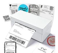 MHTMILESTONE Imprimante d'étiquettes Bluetooth sans fil 4 x 6 pour colis d'expédition, prend en charge Android, iPhone, largement utilisée pour Amazon, Shopify, Etsy, UPS, DHL