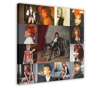 MHTYFGFG Mylène Farmer Poster 8 sur toile - Décoration murale pour salon, chambre à coucher - 30 x 30 cm