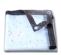 MHUQIA BâChe Transparente ArméE 5x8m, Bache De Protection, BâChe avec Oeillets, Pliable D'ExtéRieur ÉTanche, pour Couverture Bateau, Terrasse Et Plantes De Jardin