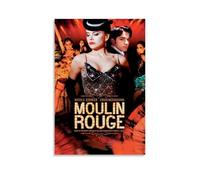 MHUYGGU Poster décoratif sur toile Moulin Rouge! - Décoration murale moderne pour salon, chambre à coucher - 60 x 90 cm - Sans cadre