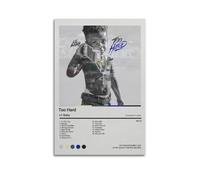 MHUYGGU Poster « Lil Baby Too Hard » - Impression sur toile - Décoration murale moderne pour chambre à coucher - 30 x 45 cm - Sans cadre