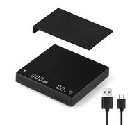 MHW-3BOMBER ES6027B-OS Cube Coffee Scale 2.0 Balance à café de précision avec minuterie et capteur de gravité - Noir